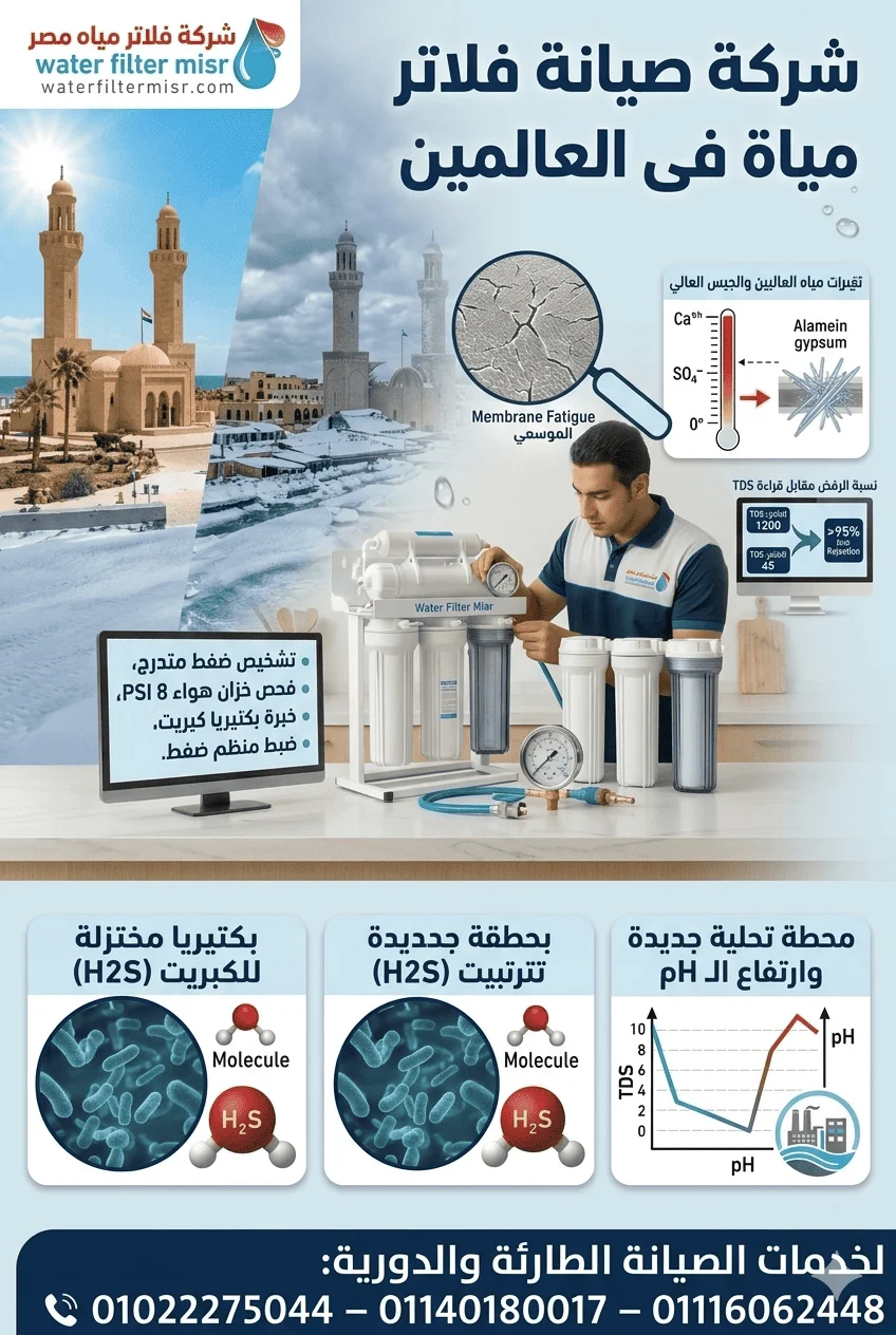 شركة صيانة فلاتر مياة فى العالمين