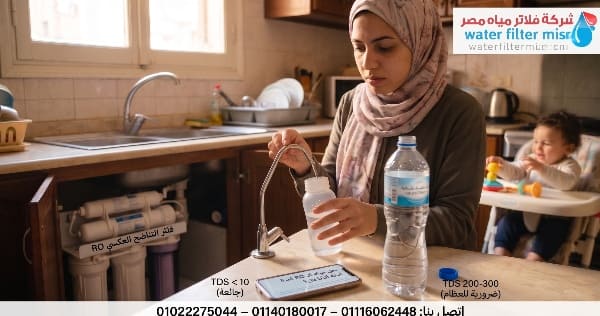 هل المياة المفلترة بفلتر التناضح العكسى ro امنة تماما للاطفال والرضع